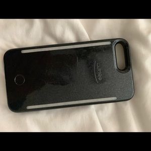 Lumee Case Black Sparkle iPhone Case 6, 7, 8 Plus